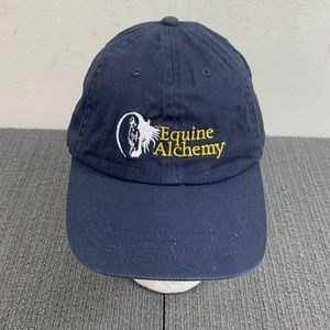 Equine Alchemy Baseball Hat Unisex OS Navy Blue Strapback Lands' End Outfitters
